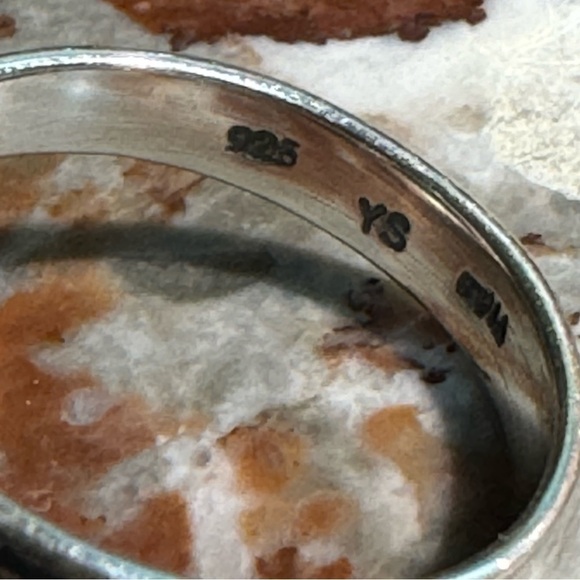 NWT Genuine oyster,copper,turquoise ring,925 Sterling Silver,vibrant, chunky❤️ - Picture 3 of 5